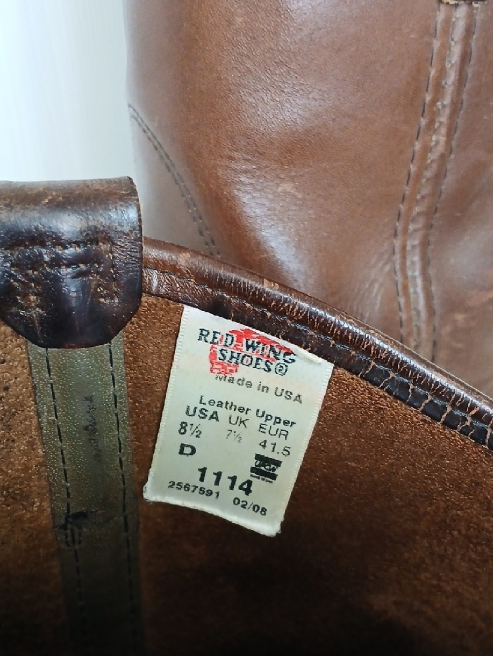 Red Wing Shoes Pecos Brown Leather Pull-On Boots Mens 8.5 D - Picture 2 of 8